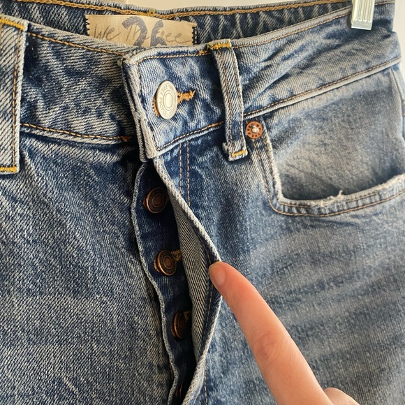 Free People High-Rise Slim Cropped Jeans - Picture 5 of 5